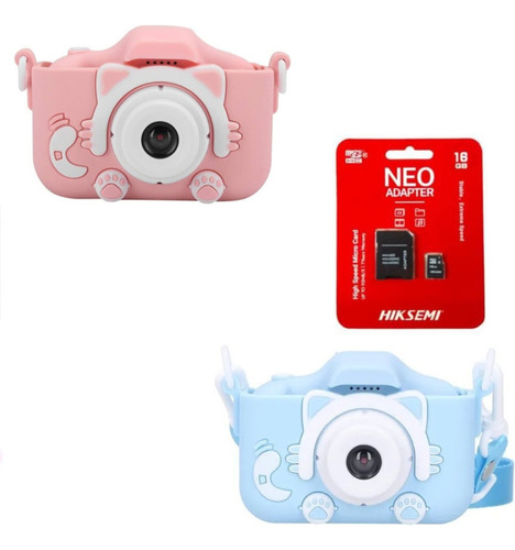 Cámara Infantil Digital Foto Niños Juguete + Micro Sd 16 Gb