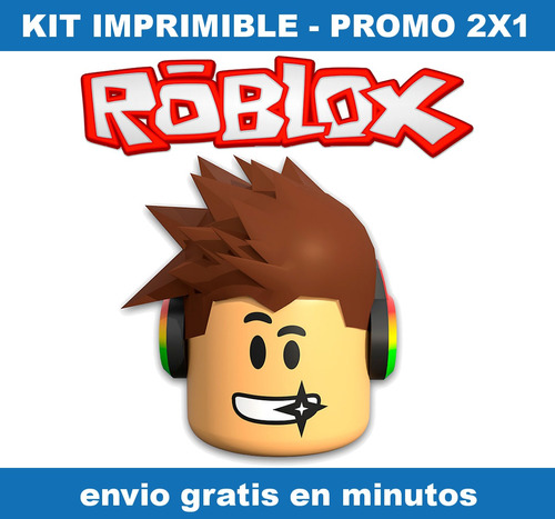 Kit Imprimible Roblox Candy Bar Promo 2x1 Mercado Libre - roblox personajes principales