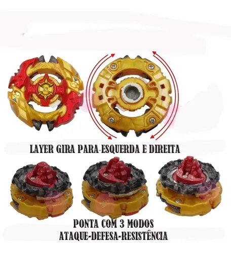 Beyblade B128 Cho-z Spriggan Zt Pontazeta Disczero +lançador
