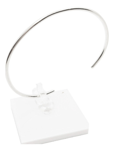Brazalete Rígido Redondo Ajustable Plata Ley 925 Para Dama Diámetro 6 Cm Largo 17 Cm