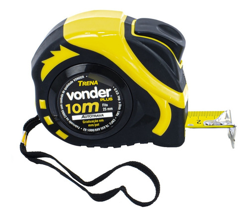 Trena Profissional Vonder 10m X 25mm Com Trava Automática