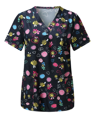 Sisit Scrub Tops Dama Design 2022 Casual Short Sleeve