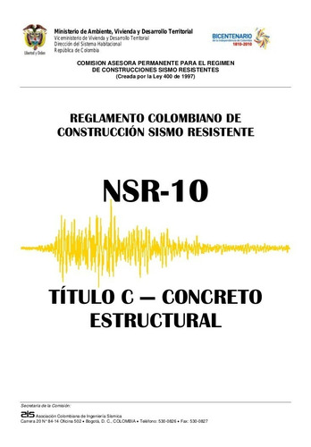 Título C De La Nsr-10 En Físico