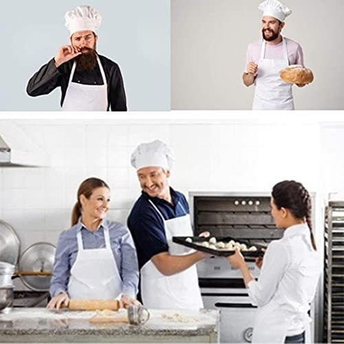 Tsd Story Juego De Gorro Y Delantal De Chef Blanco Para Adul