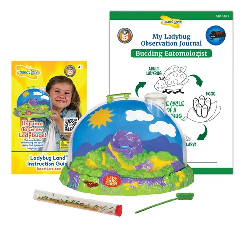 Kit De Cultivo De Mariquitas Insect Lore Ladybug Land Con 10
