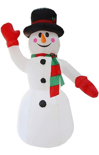 Mono De Nieve Pascua Navidad Inflable 2.4 Mts Pascuero