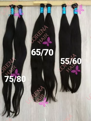 Cabelo Natural liso 75/80 cm 100 gr – Linda Hair RJ