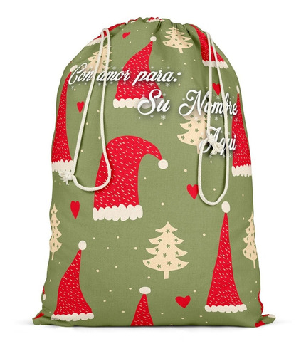 Morral Bolsa Costal Para Regalo Navidad Mediano 01 50x35