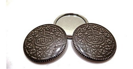 2 Espejos Oreo Galleta Prácticos La Moda - Cotillón - Regalo
