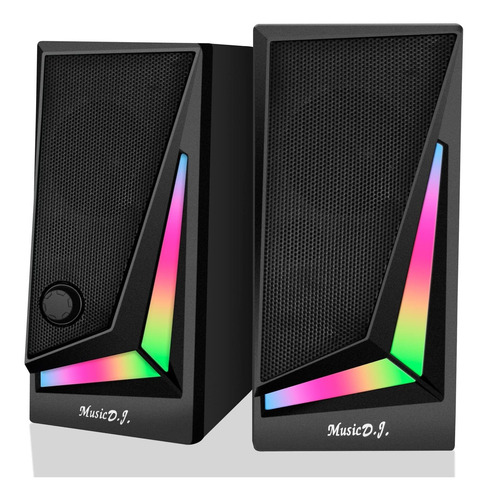 Altavoces Rgb Para Computadora, Altavoz Estéreo De 2.0 Canal