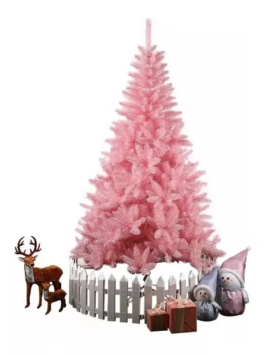 Árvore de Natal Rosa, Item de Decoração Importada Usado 91252381