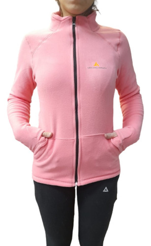 Campera Polar Deportiva Dama Rosa - Capolard Cuo S Int