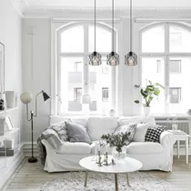 Comprar Kivs Toledo Lámpara De Techo Colgante Industrial Iluminación Triple Luz E27 Para Living Comedor Habitacion Oficinas Restaurantes