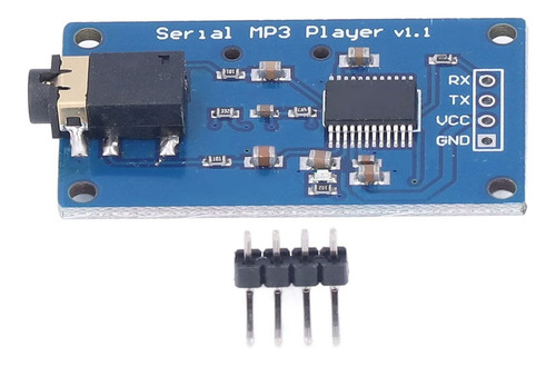 Modulo Reproductor Mp3 Musica Serie Uart Placa Control Toma