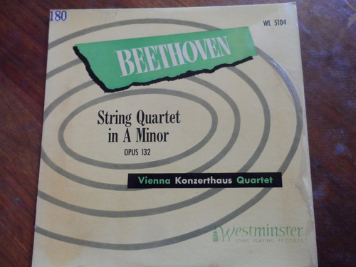 Disco L Van Beethoven String Quartet In A Minor Op 132