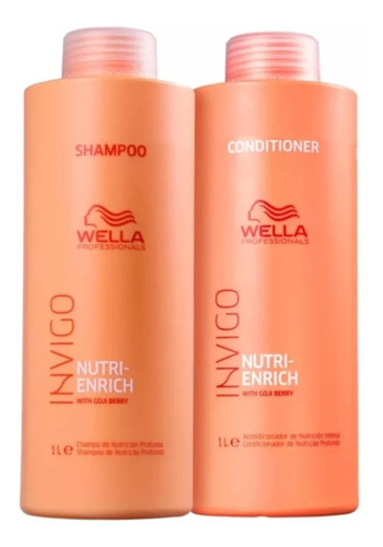 Kit Wella Invigo Nutri Enrich Shampoo E Condicionador 1000ml