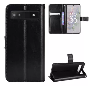 Capa Para Google Pixel 6 7 8 6a 7a Pro Virar Couro Cartão