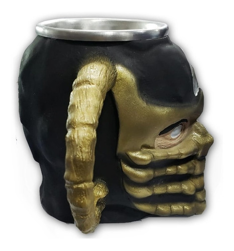 Imagem 2 de 5 de Caneca Resina Inox 3d Scorpion Mortal Kombat