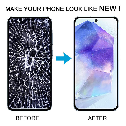 Pantalla Lcd Oled Verde Con Marco Para Samsung Galaxy A55