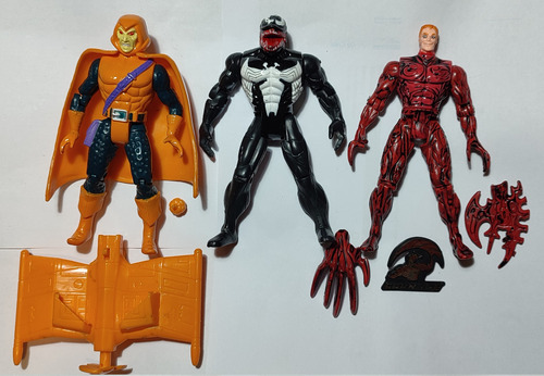 3 Figuras Spiderman The Animated Serie - 1994 - C/accesorios