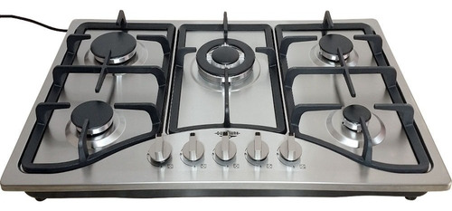 Parrilla Estufa Con Alimentación A Gas - Gutstark Mkz-grill5quem Color Plata/negro - 5 Hornallas