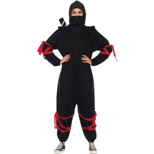 Disfraz Pijama De Ninja Para Mujer Talla: Única Halloween