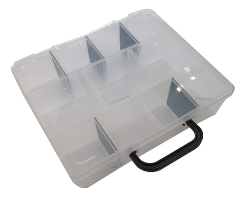 Caja Organizadora De Pesca - 11 Divisiones - Tipo Maletín