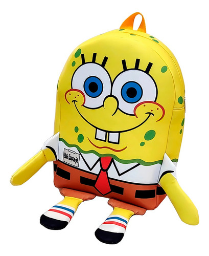 Mochila Infantil 3d Bob Esponja Personalizada