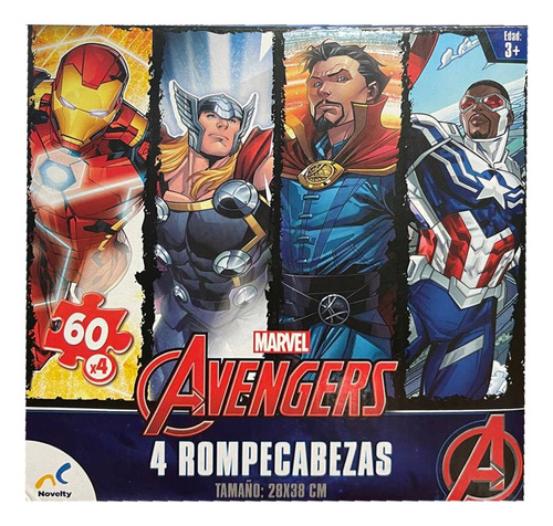 Rompecabezas 4 Avengers Mod.jca-2964 Novelty®
