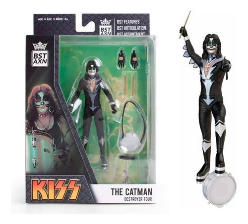 Figura De Acción Bst Axn Kiss Catman Music