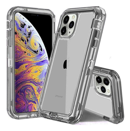 Funda De Protectora Para iPhone Carcasa De Silicona Cristal