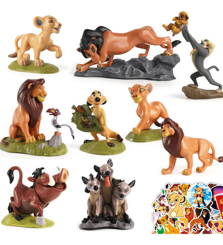 Matconly 9 Juguetes De The Lion Guard Con 50 Calcomanías, .