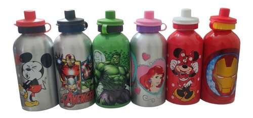 Botella Metálica Licencias Minnie Mickey Avengers Princesas