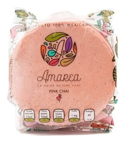 Amarea (24 Pzs) Obleas Pink Chai F