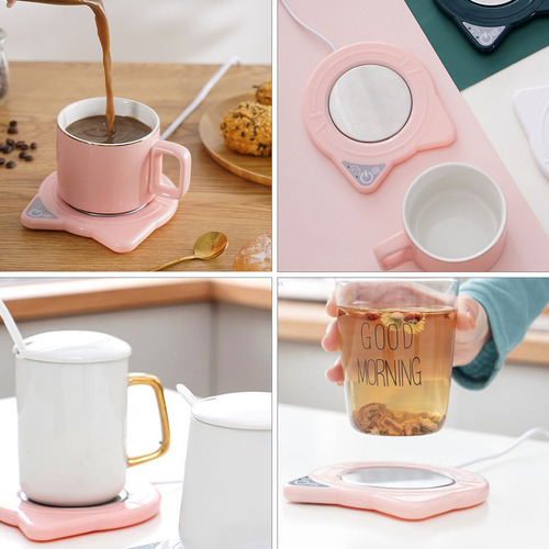 Taza De Café Calentadora De Platos Con Alimentación Usb
