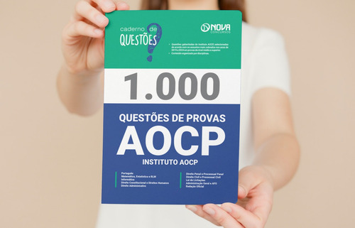 Apostila Livro Com 1000 Questões Gabaritadas Aocp - Editora Nova