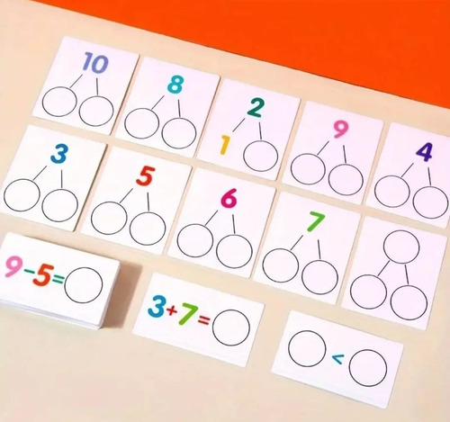 Juego Didáctico Niños Aprendizaje Matemático Restar Sumar