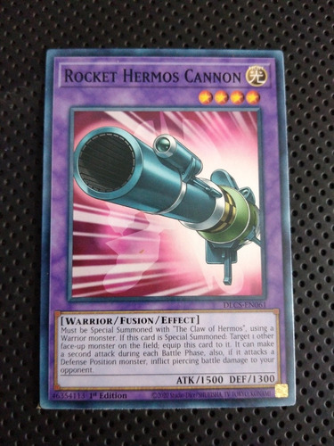Carta Yugioh Rocket Hermos Cannon