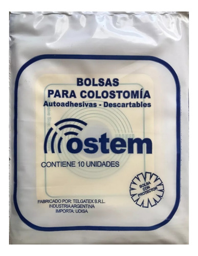 Bolsa Para Colostomia Autoadhesiva  X 10 Unidades