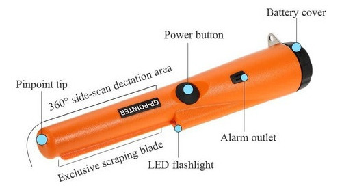 Detector De Metales Garret Pro Pointer En Tesoros Sumergible