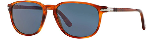 Persol Po3019s Gafas De Sol Cuadradas, Terra Di Blue, 55 Mm