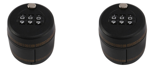 2 Tapones De Vino Con Cerradura Combinada Para Botellas De P