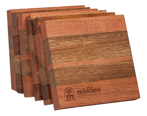 Posavasos Madera Místico Kodama Cuadrado