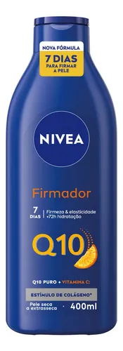 NIVEA Loção Hidratante Firmador Q10 + Vitamina C 400ml, Hidrataçã...