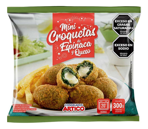 Croquetas De Espinaca Y Queso - Congelados Artico