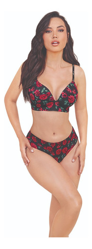 Brassiere De Flores Sin Varilla 821-15