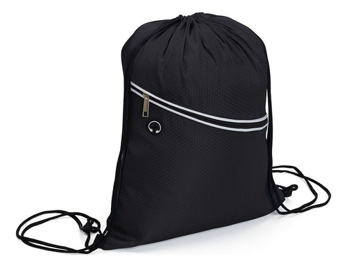 Mochila Saco Esporte, Passeio, Uniforme, Chuteira, Masculina Cor Preto Desenho Do Tecido Liso