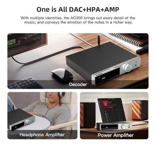 Amplificador De Potencia Smsl Ao300 Con Dac Mqa-cd Y 165w