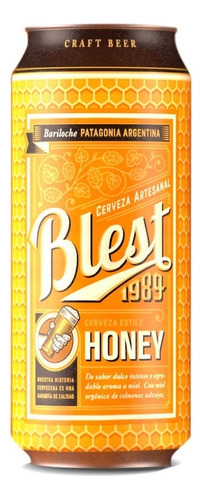 Cerveza Blest Honey Artesanal Lata X 473cc