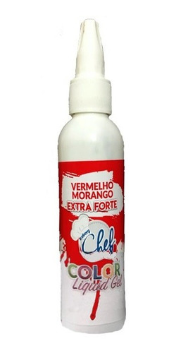 Corante Liquid Gel Vermelho Morango Extra Forte 60g - Iceber